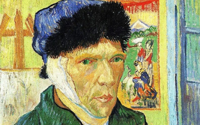 Ngay trước khi tự sát, Van Gogh đã “suýt” trở thành danh họa - 1 Van Gogh trong bức “Tự họa với băng tai” (1889)
