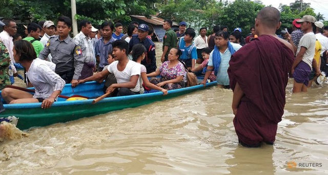 Vỡ đập ở Myanmar, 100 ngôi làng ngập trong nước lũ - 3
(Ảnh: Reuters)
