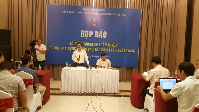 Nỗ lực thông tuyến cao tốc Đà Nẵng - Quảng Ngãi dịp Quốc khánh 2/9 - 1 VEC họp báo công bố thông tin thông xe tuyến cao tốc Đà Nẵng – Quảng Ngãi nhân dịp Quốc khánh 2/9/2018