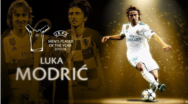 Vượt C.Ronaldo và Salah, Luka Modric giành giải Cầu thủ xuất sắc nhất UEFA - 1
Luka Modric giành giải Cầu thủ xuất sắc nhất năm của UEFA