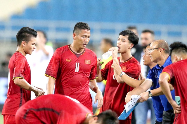 Hàng tiền đạo nào cho Olympic Việt Nam tại Asiad 2018? - 1 Anh Đức, Quang Hải, Công Phượng là 3 trong số những tiền đạo sáng giá nhất của Olympic Việt Nam vào lúc này (ảnh: Gia Hưng)
