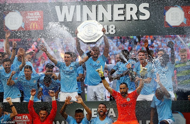 Aguero lập cú đúp, Man City giành Siêu cúp Anh - 2
Man City giành Siêu cúp Anh mùa giải 2018/19