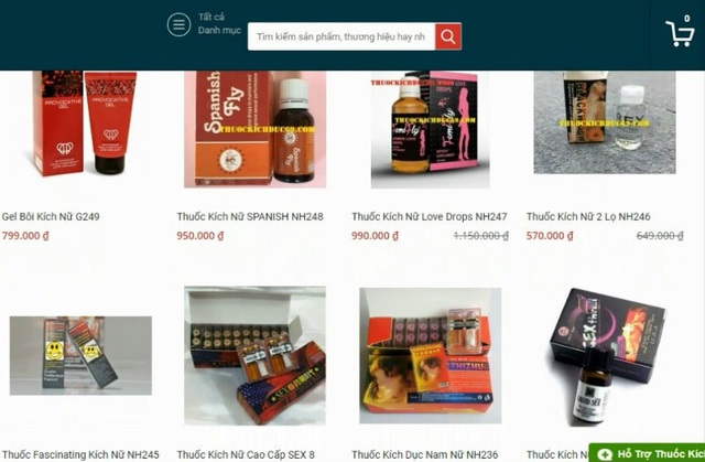 Mua thuốc kích dục dễ như mua rau ở Sài Gòn - 3 Một số mặt hàng bán trên mạng được cho là xuất xứ từ châu Âu