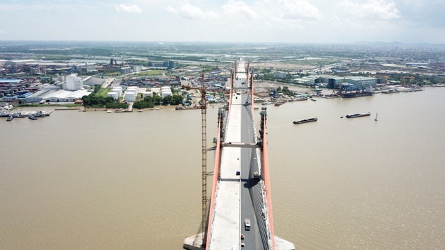 Ngắm cầu Bạch Đằng hơn 7.000 tỉ sắp hoàn thành - 5 Khối lượng phần việc hiện đã đạt hơn 90%