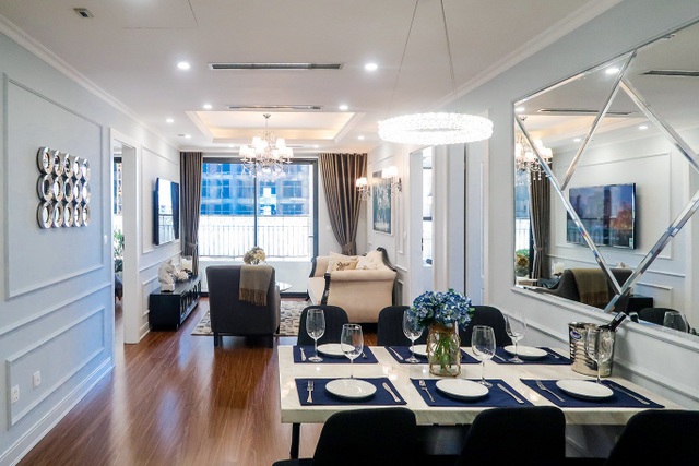 Cất nóc toàn dự án, thời điểm “vàng” để mua căn hộ Sunshine Garden - 3 Căn hộ mẫu Sunshine Garden được thiết kế sang trọng, đẳng cấp.