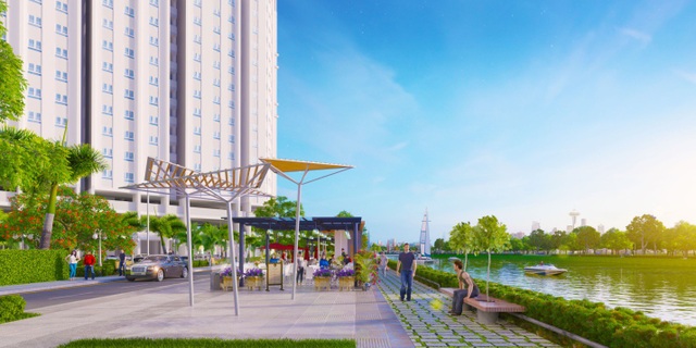 Cận cảnh căn hộ 100% view sông tại Bắc Sài Gòn, trả trước chỉ từ 330 triệu - 6 Khu chạy bộ ven sông Marina Site tại khu căn hộ Marina Riverside