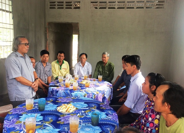 Gia đình anh Hồ Văn Cường có nhà mới - 4 Nhà báo Phan Huy – Trưởng văn phòng đại diện báo Dân trí khu vực ĐBSCL phát biểu tại buổi lễ bàn giao nhà Nhân ái cho gia đình anh Cường