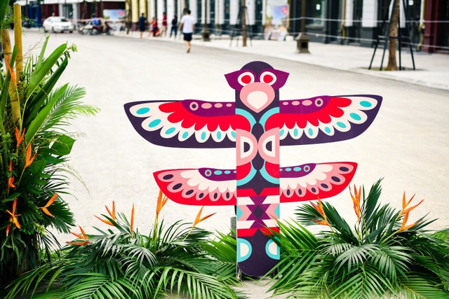 Sắc màu Châu Phi bên vịnh kì quan - 3
Dấu ấn của lục địa đen phủ kín cả khu vực Shophouse thuộc Sun Premier Village Ha Long Bay.