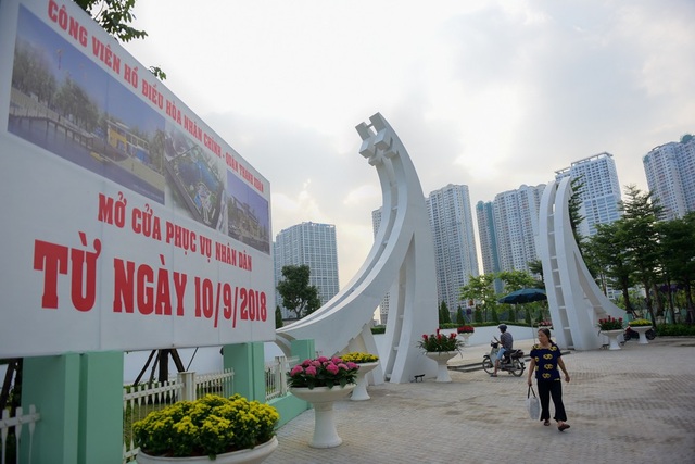 Toàn cảnh lá phổi xanh 130.000 m2 mới hoạt động ở Hà Nội - 2 Toàn cảnh lá phổi xanh 130.000 m2 mới hoạt động ở Hà Nội - 2