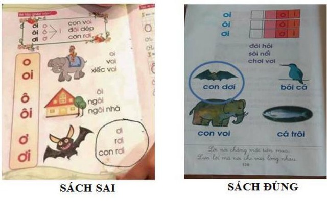 Phụ huynh nói gì về chương trình Công nghệ Giáo dục của GS Hồ Ngọc Đại? - 1
Tài liệu Tiếng Việt lớp 1 - Công nghệ Giáo dục không có từ “con dơi” hoặc “con rơi” như cộng đồng mạng phản ánh. Nội dung in sai “con dơi” thành “con rơi” được in trong cuốn “Luyện nét”, không phải do Bộ Giáo dục & Đào tạo phát hành.
