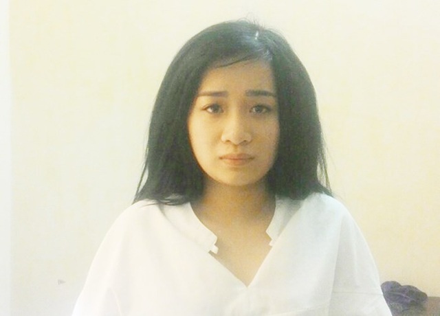 "Ôm" 139 triệu đồng, "hotgirl" môi giới xuất khẩu lao động mất hút - 1 Hoàng Thị Nhứng tại cơ quan công an