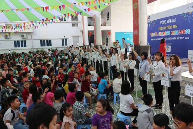Cuộc thi tiếng Anh TOEFL Challenge năm thứ 7 liên tiếp được phát động tại Hà Nội - 1
Học sinh Tiểu học Hà Nội tham dự Vòng thi đầu tiên TOEFL Primary Challenge 2017-2018