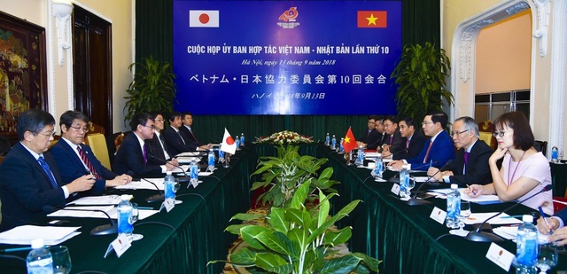 Nhật Bản hỗ trợ ODA cho phát triển cơ sở hạ tầng chất lượng cao tại Việt Nam - 2 Phiên họp Ủy ban Hợp tác Việt Nam - Nhật Bản lần thứ 10, tại Hà Nội
