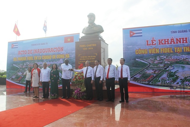 Chính thức khánh thành công viên Fidel Castro tại Quảng Trị - 6 Việc khánh thành công viên cũng thể hiện tình cảm của người dân với lãnh tụ Cuba, khẳng định mối quan hệ hữu nghị, hợp tác giữa Cuba và Việt Nam