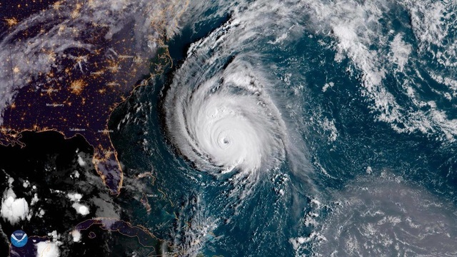 
Siêu bão Florence sắp đổ bộ vào bờ đông Mỹ.
