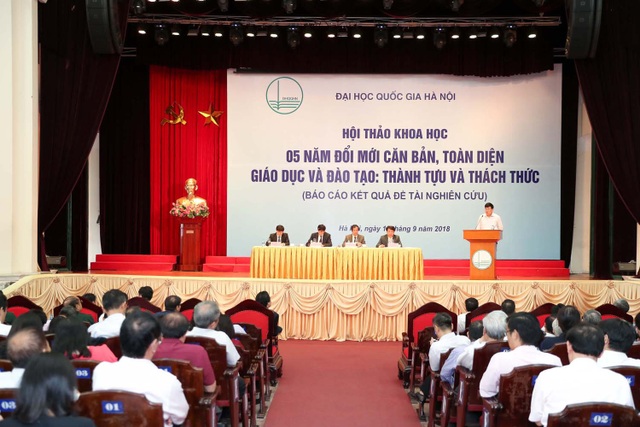 Giáo dục sau "5 năm đổi mới căn bản toàn diện": Nhiều kết quả nhưng còn hạn chế, yếu kém - 1
Hội thảo khoa học: “05 năm đổi mới căn bản, toàn diện giáo dục và đào tạo: Thành tựu và thách thức”