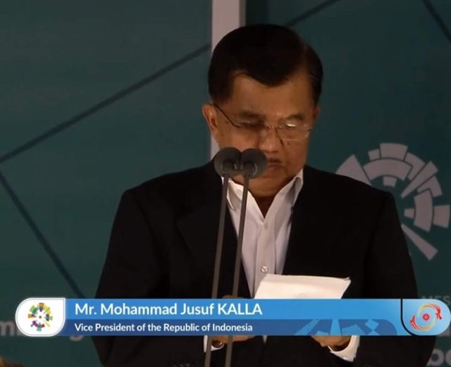 Lễ bế mạc Asiad 18: Bữa tiệc âm nhạc rộn ràng - 15
Phó tổng thống Indonesia - ông Mohammad Jusuf Kalla
