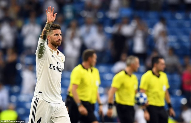 Real Madrid 3-0 AS Roma: Bale, Isco lập công - 8
Thủ quân Ramos của Real Madrid