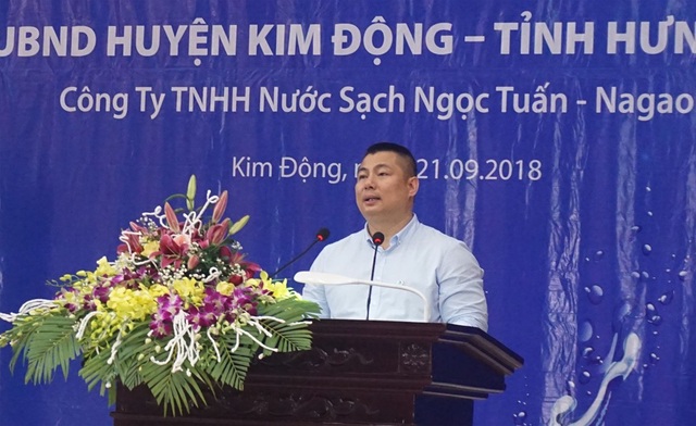 Giám đốc Công ty TNHH Nước sạch Ngọc Tuấn - Nagaoka, ông Nguyễn Ngọc Tuấn.