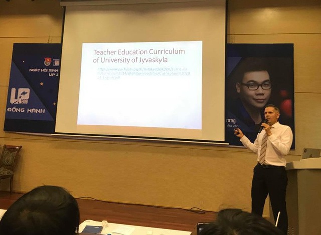 Giáo dục Phần Lan: Không thanh tra, không chỉ trích - 2
Thạc sĩ Mika Rantala, hiệu trưởng trường trung học tại Phần Lan.
