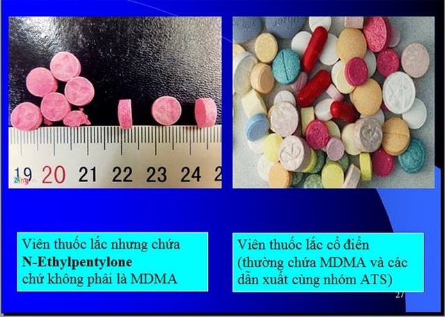 Chơi thuốc lắc rồi hít 'ke', hai thanh niên nguy kịch - 2 Thuốc lắc cổ điển và thuốc lắc đời mới. Ảnh: BSH