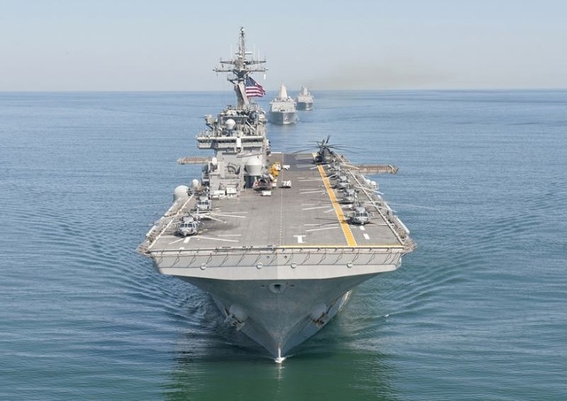 Tàu USS Wasp của Mỹ (Ảnh: US Navy)