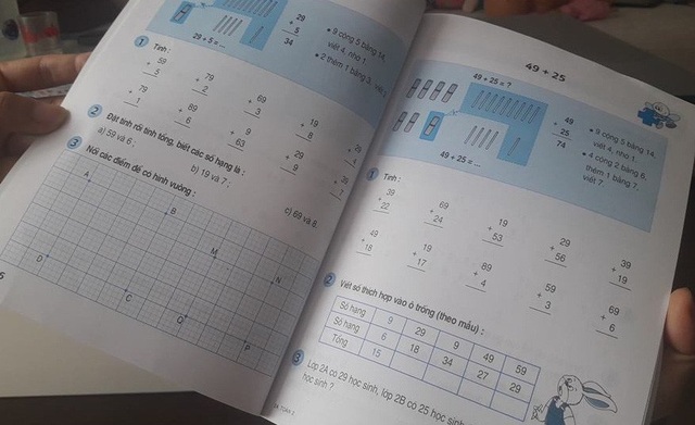Chống lãng phí sách giáo khoa: Muốn sẽ làm được! - 2 Trong sách giáo khoa, nhất là ở bậc tiểu học đều để sẵn phần cho học sinh làm bài, đánh dấu