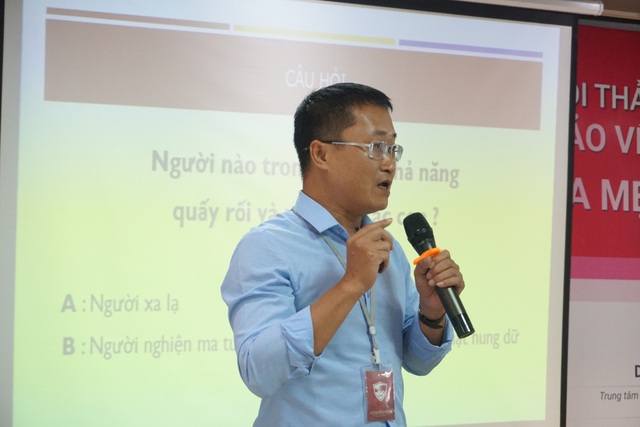 Trẻ dùng Smartphone sớm dễ bị xâm hại - 1 Ông Nguyễn Huy Tùng, Trưởng phòng Đào tạo, Giảng viên- Trung tâm Phòng chống Tai nạn Thương tích Trẻ em.