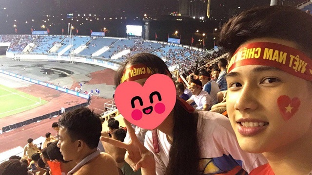 “Hot boy” trên sân Mỹ Đình được dân mạng rần rần tìm kiếm - 3 Minh Dũng là học sinh trường THPT Lê Quý Đôn