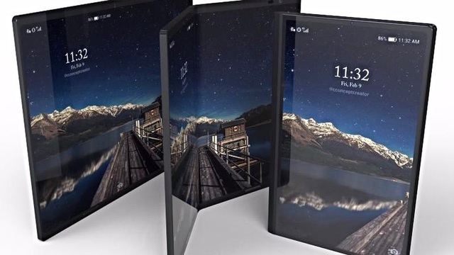 Samsung có thể ra mắt siêu phẩm smartphone màn hình gập ngay trong năm nay - 3 Với cơ chế màn hình gập, đây sẽ vừa là một chiếc smartphone (lúc gập lại) và vừa là một máy tính bảng (lúc mở ra).