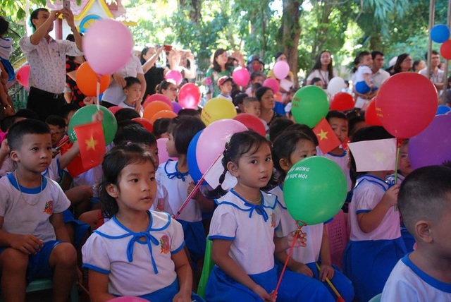 Học trò cả nước náo nức trong lễ khai giảng - 87 Lễ khai giảng tại trường Mầm non Sao Mai - TP Đông Hà