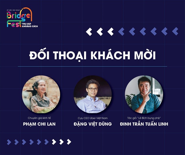 Bùng nổ cảm xúc cùng BridgeFest - Lễ hội âm nhạc Thu hẹp Khoảng cách - 2
Phần đối thoại khách mời với các nhân vật uy tín và có ảnh hưởng với giới trẻ