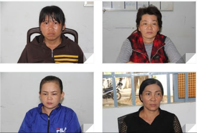 Giải cứu 3 phụ nữ suýt bị bán sang Trung Quốc - 1 Các đối tượng trong đường dây buôn bán người
