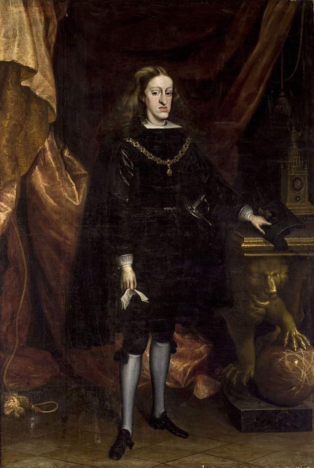 Chỉ với hai người có thể khôi phục dân số thế giới không? - 2
Chân dung vua Charles II của Tây Ban Nha vẽ bởi Juan Carreño de Miranda,1685.