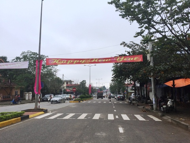 Nhịp sống yên bình ngày đầu năm mới - 1 Đường phố Đông Hà vẫn vắng vẻ trong ngày đầu năm mới