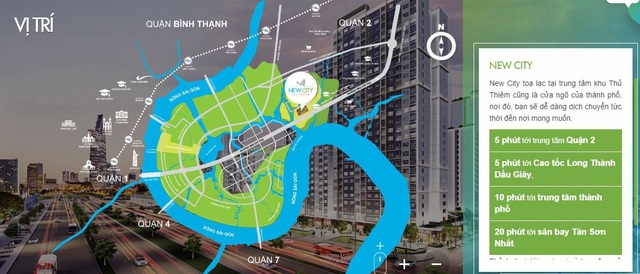Điểm nhấn thịnh vượng giữa Mahattan của Sài Thành - 1 Từ New City Thủ Thiêm, có thể di chuyển một cách thuận lợi đến trung tâm thành phố và các khu vực lân cận