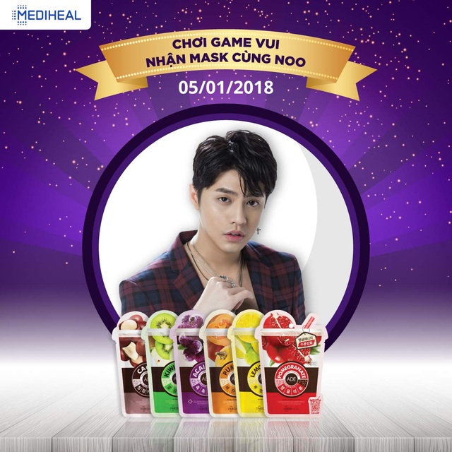 Noo Phước Thịnh khuấy động chào năm mới cùng thương hiệu mặt nạ Hàn Quốc - 2 Ca sĩ Noo Phước Thịnh xuất hiện tại khai trương Mediheal vào 5/1/2018