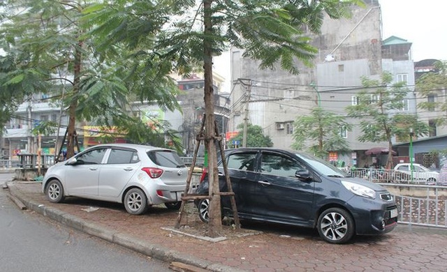 Mỗi ngày mất 300 nghìn gửi xe, nhiều người bỏ cuộc chơi xế hộp - 3
Xe đỗ trên vỉa hè đoạn Cầu Khỉ - đầu phố Nguyễn An Ninh (quận Hai Bà Trưng)