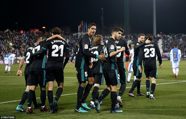 Real Madrid “vượt ải” Leganes nhờ bàn thắng ở cuối trận - 3
Real Madrid rộng cửa tiến vào bán kết Cúp Nhà vua