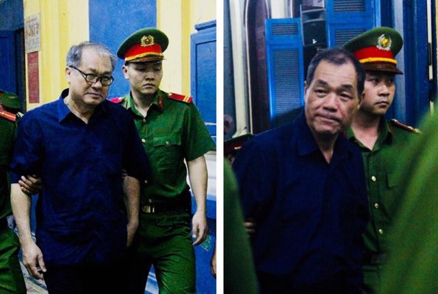 Trầm Bê tiều tuỵ trước toà; “đại gia điếu cày” Thanh Thản trông vào “số phận” - 1 Các bị cáo Phạm Công Danh và Trầm Bê xuất hiện bước vào phiên xét xử (ảnh: Vietnamnet)
