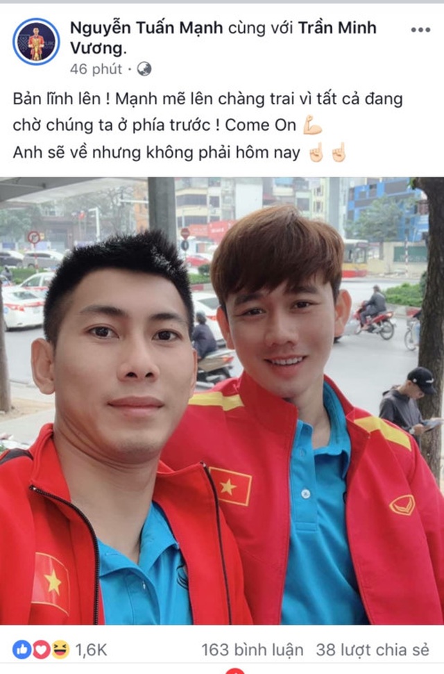 Anh sẽ về nhưng không phải hôm nay của tuyển thủ Việt khuấy đảo mạng xã hội - 5 Anh sẽ về nhưng không phải hôm nay của tuyển thủ Việt khuấy đảo mạng xã hội - 5