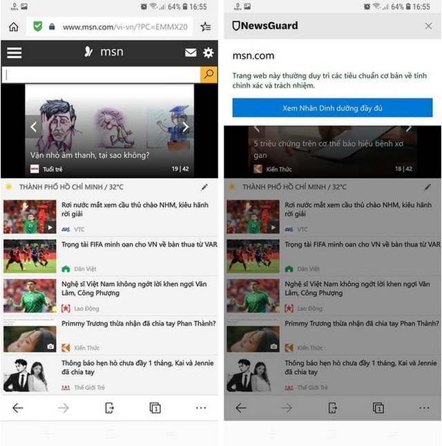 Trình duyệt Microsoft Edge thêm tính năng cảnh báo khi người dùng đọc tin tức giả mạo - Ảnh minh hoạ 3