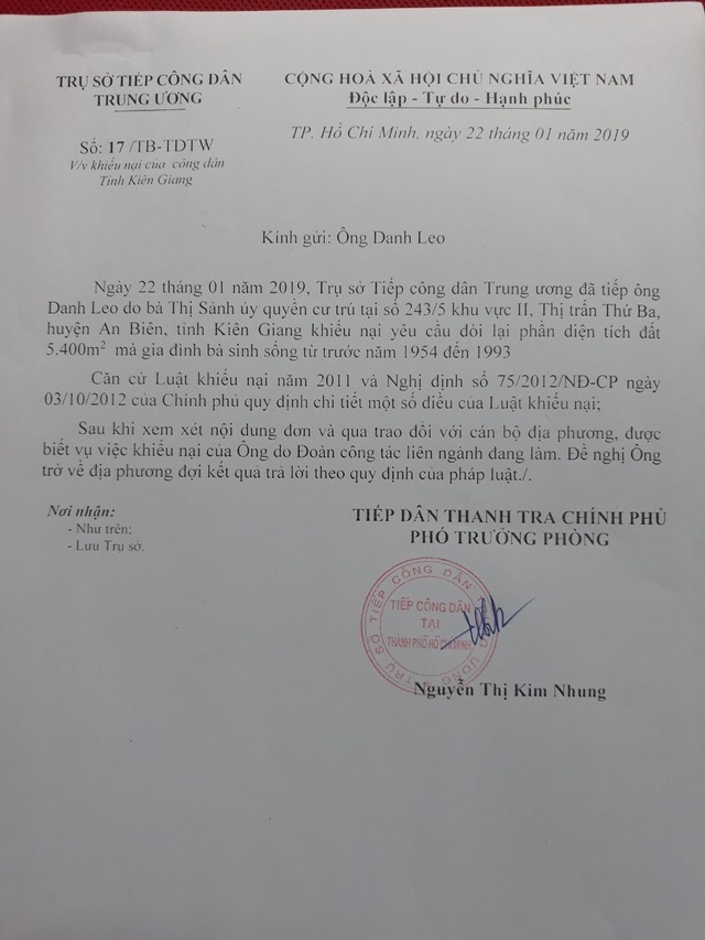 Văn phòng Chính phủ “thúc” giải quyết vụ cụ bà dành nửa đời người đi đòi đất! - 2 Văn phòng Chính phủ “thúc” giải quyết vụ cụ bà dành nửa đời người đi đòi đất! - 2