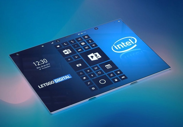 Concept smartphone màn hình gập của Intel có thể 