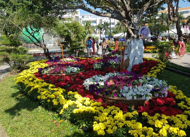 Nha Trang: Trăm hoa khoe sắc bên bờ biển, người người háo hức du xuân - 1 Nha Trang: Trăm hoa khoe sắc bên bờ biển, người người háo hức du xuân - 1