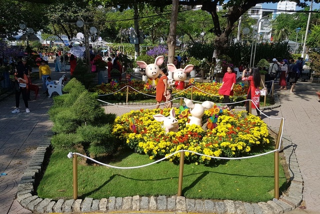 Nha Trang: Trăm hoa khoe sắc bên bờ biển, người người háo hức du xuân - 5 Nha Trang: Trăm hoa khoe sắc bên bờ biển, người người háo hức du xuân - 5