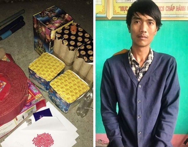Bắt quả tang đối tượng mua ma túy và pháo về dùng dịp Tết - 1 Bắt quả tang đối tượng mua ma túy và pháo về dùng dịp Tết - 1