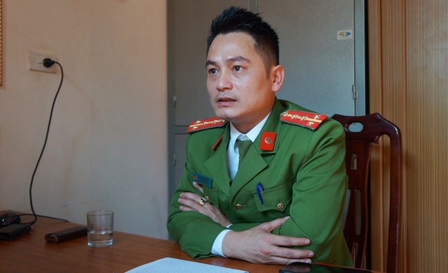 Đại úy Lê Công Long - Đội trưởng Đội điều tra tổng hợp (Công an huyện Đô Lương, Nghệ An). Đại úy Lê Công Long - Đội trưởng Đội điều tra tổng hợp (Công an huyện Đô Lương, Nghệ An).