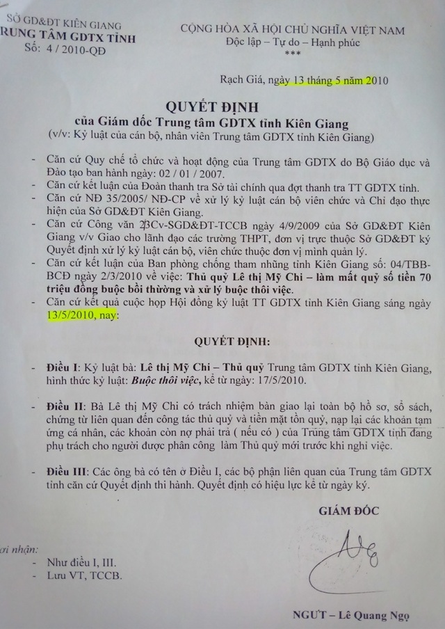Hành trình kêu oan bất thành của cô thủ quỹ làm mất hơn 600 nghìn đồng bị đuổi việc! - 2 Hành trình kêu oan bất thành của cô thủ quỹ làm mất hơn 600 nghìn đồng bị đuổi việc! - 2