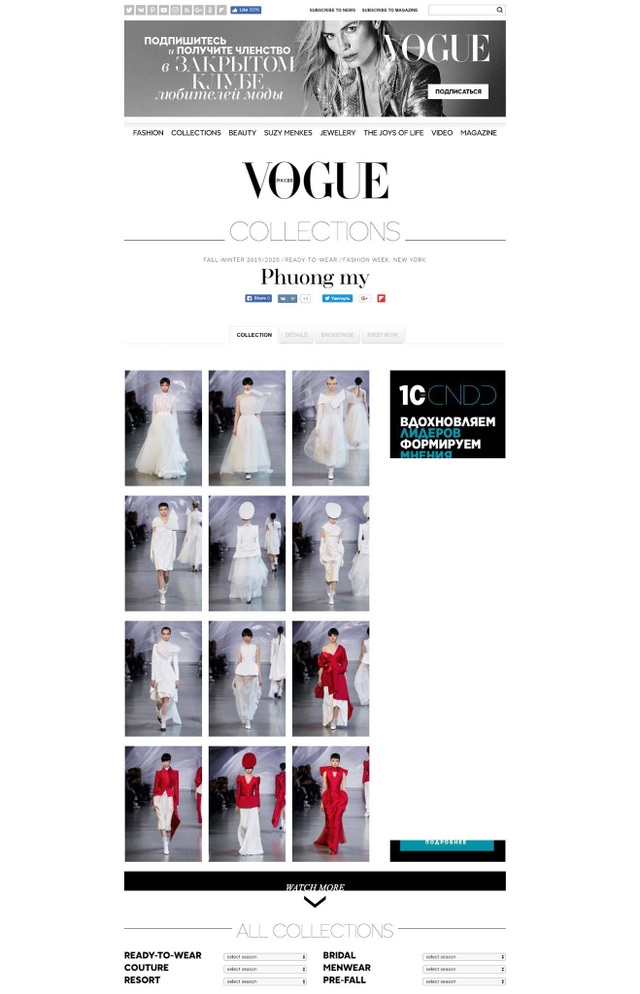 Tạp chí thời trang thế giới đồng loạt đưa tin về Phương My tại NYFW - 3 Tạp chí thời trang thế giới đồng loạt đưa tin về Phương My tại NYFW - 3